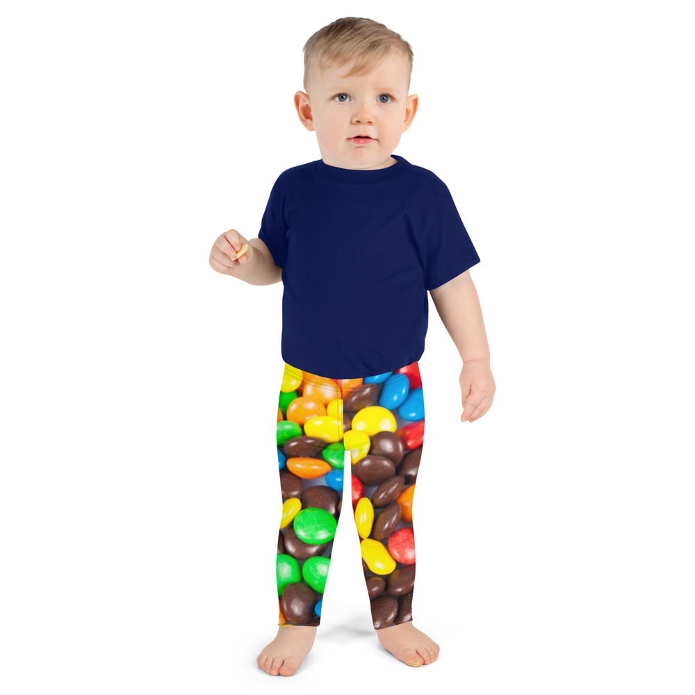 Girls MM Inspired Leggings, Candy Halloween Pants Size 12 (Youth) - Picture 5 of 6